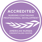 Accreditation logo for Nursing Continuing Professional Development - American Nurses Credentialing Center