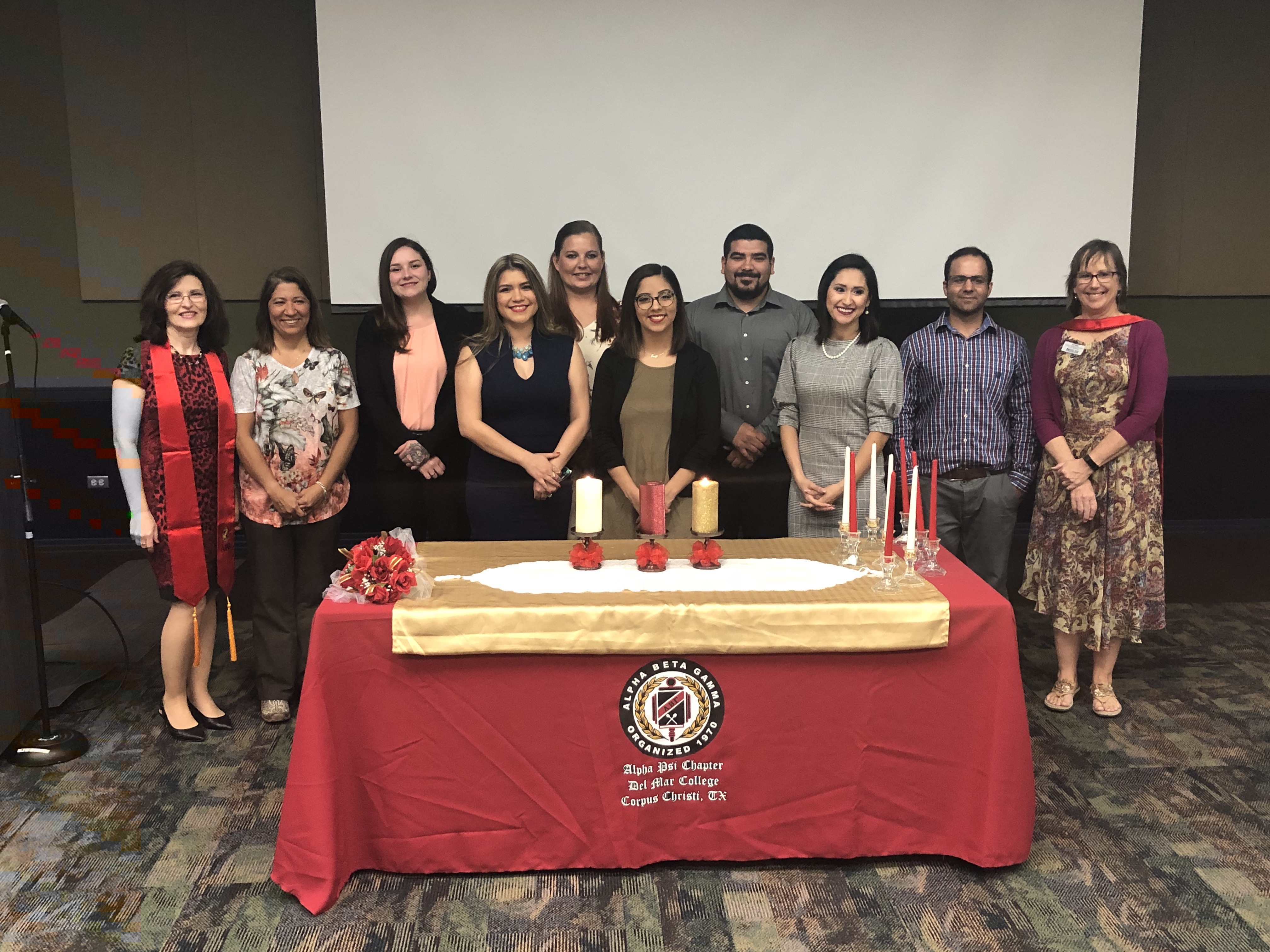 Spring 2019 ABG students being initiated