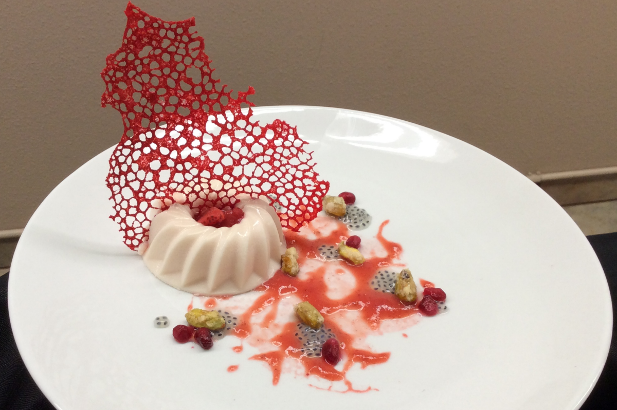 Dessert created by a student