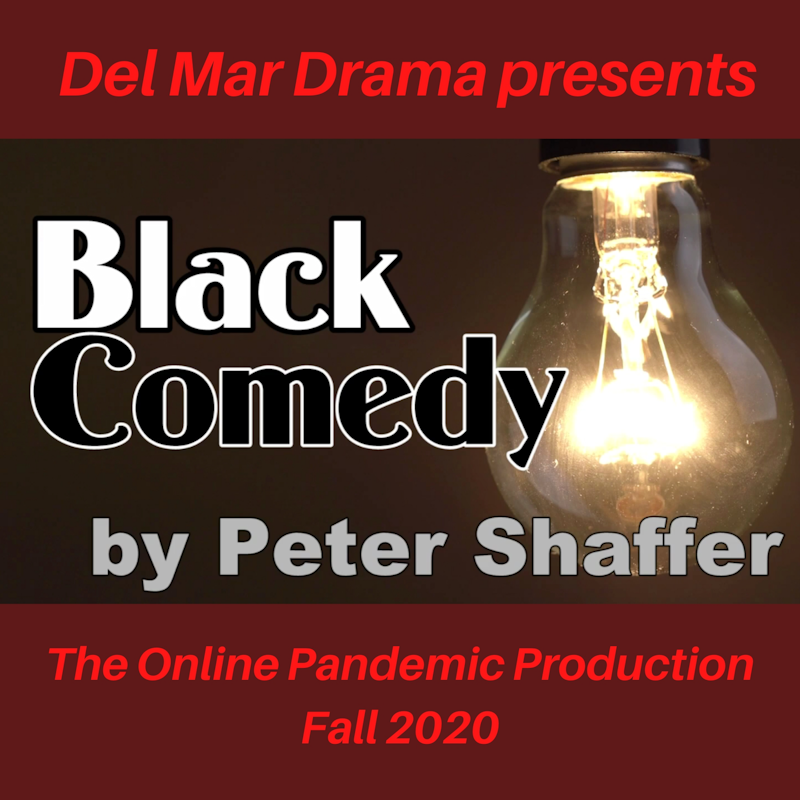 Black Comedy drama production poster photo