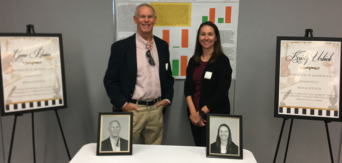 Gene Power and Kristy Urbick at the Creative & Scholarly Works Showcase