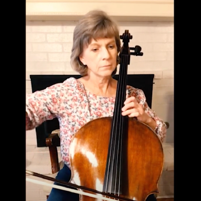 Susan Jean Sturman, Professor of Cello, performs with her cello