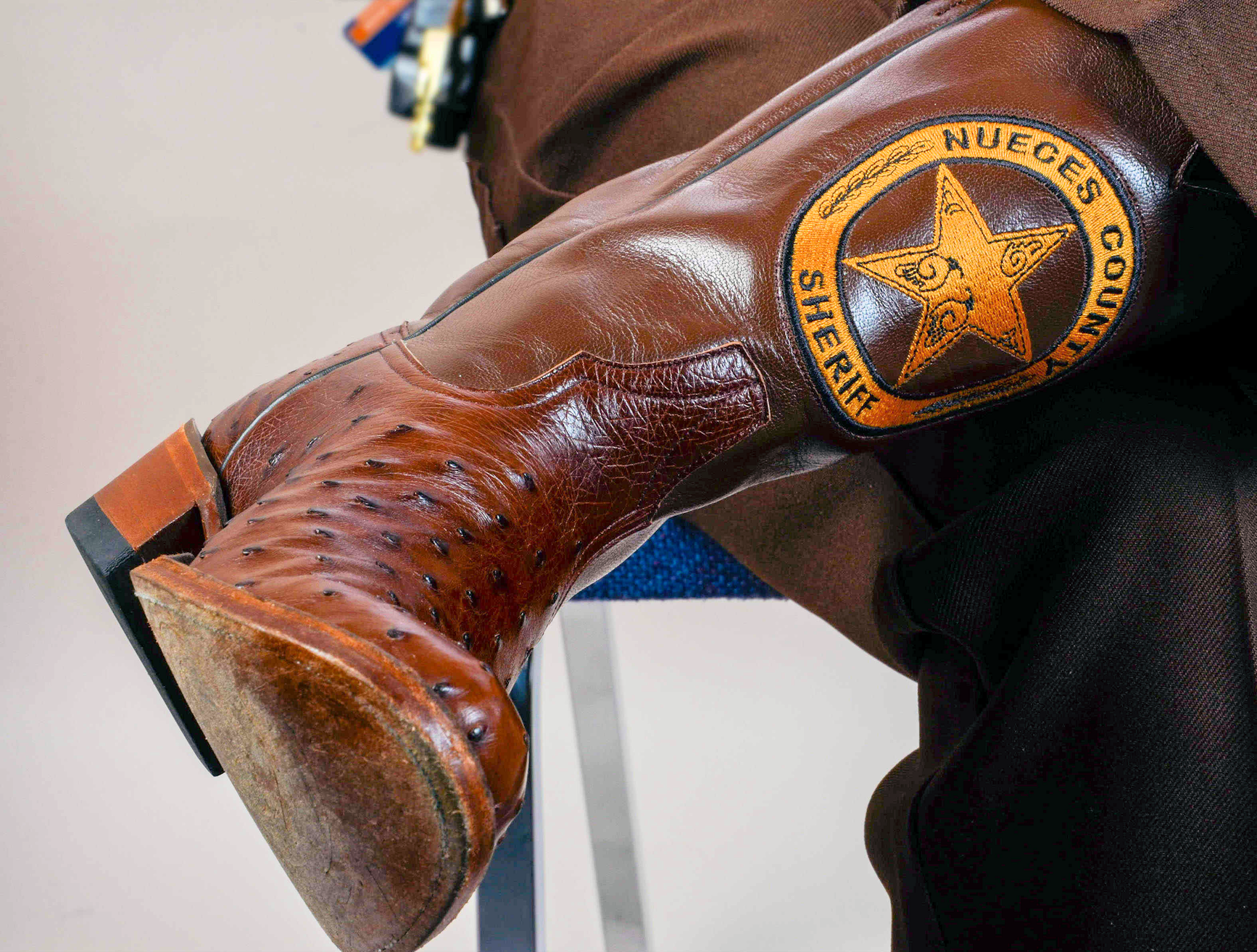 Jim Kaelin's sheriff's boot.