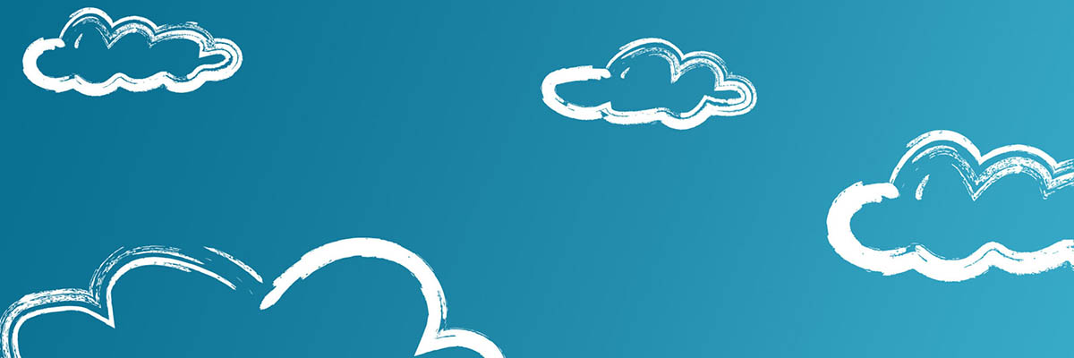 Illustration of a blue sky with clouds