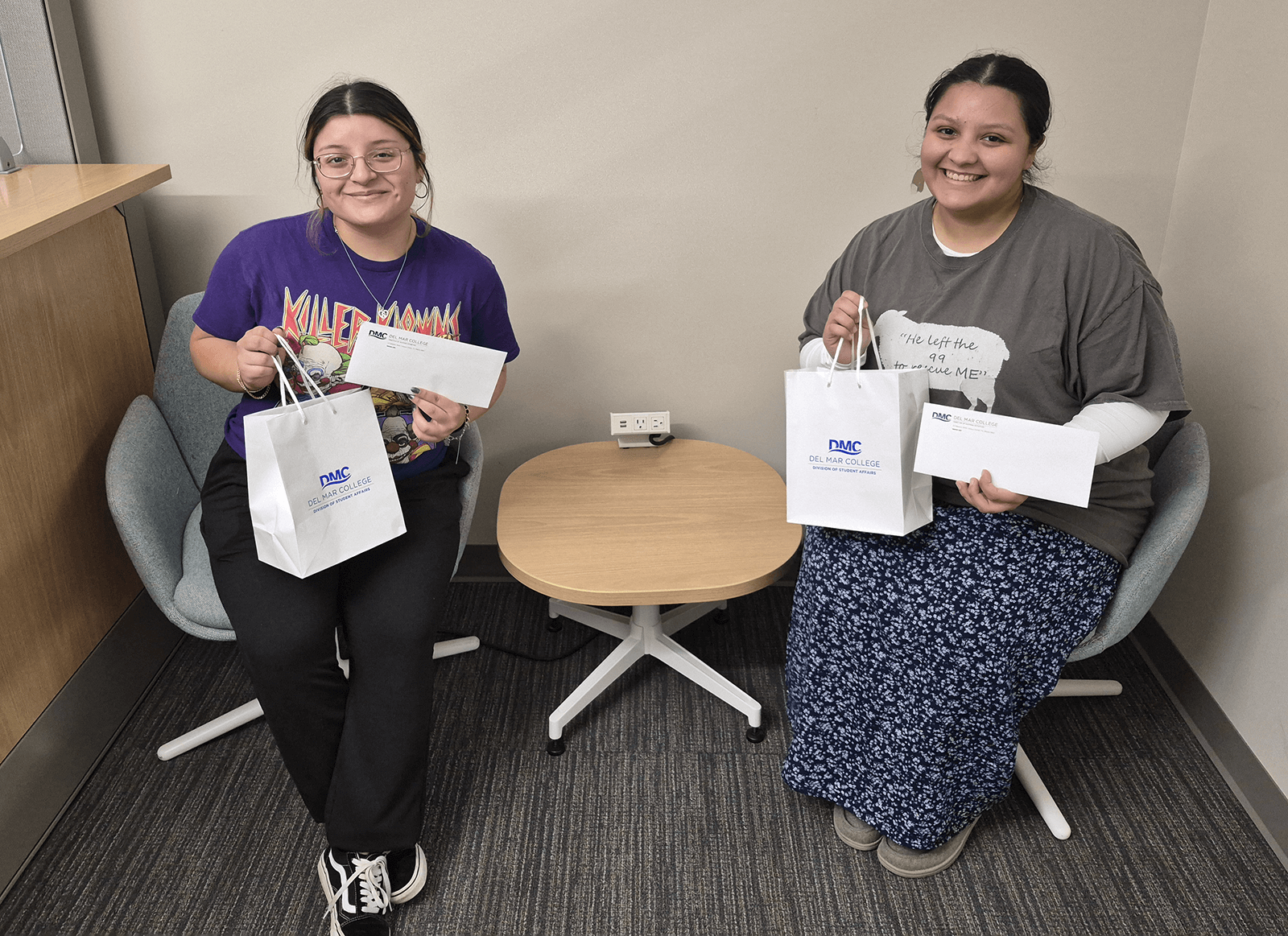 Sarina Gomez on the left and Mia Nesmith on the right