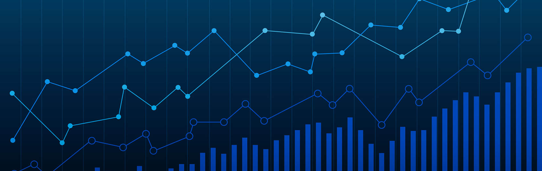 Image of bar and line charts