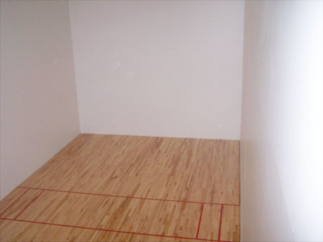 New racquetball court