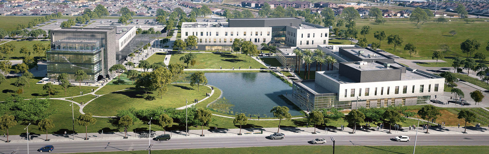 Architect's rendering of Oso Creek Campus