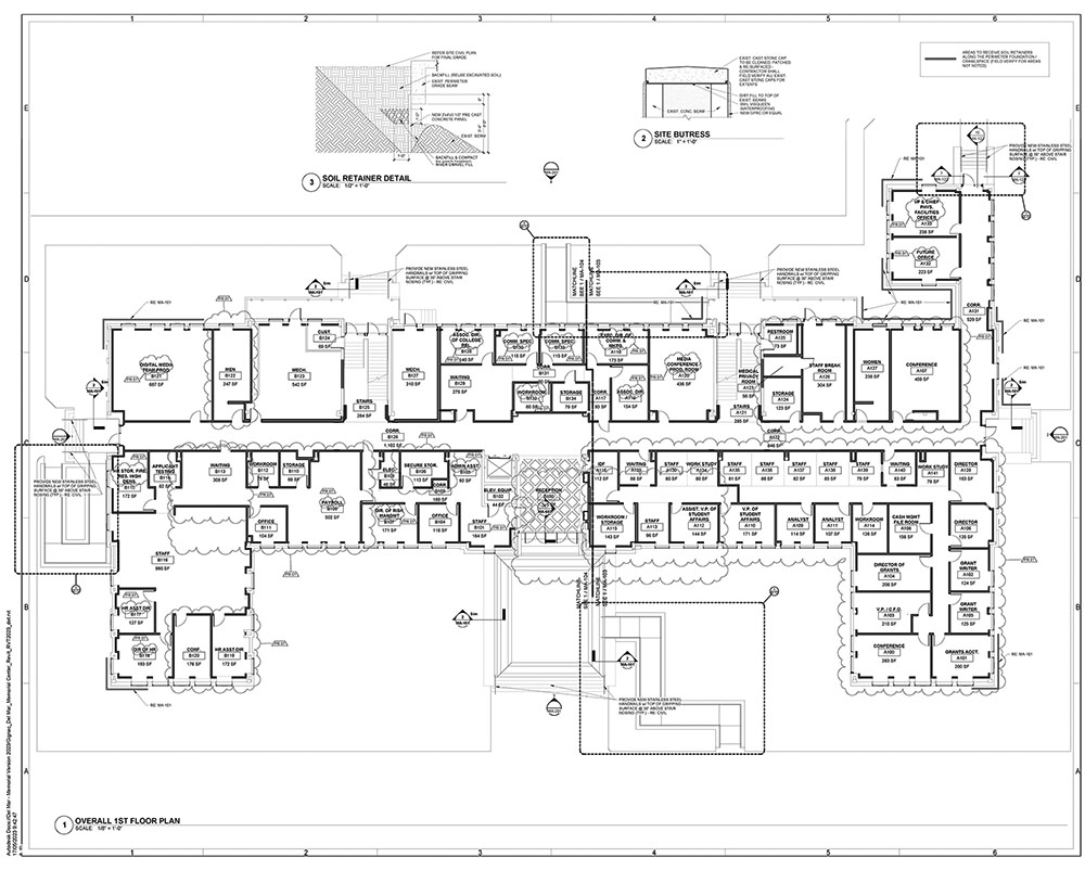 Proposed floor plan for Memorial first floor