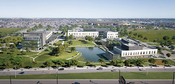 Rendering of Southside campus Master Plan Phase 1, courtesy Gensler.