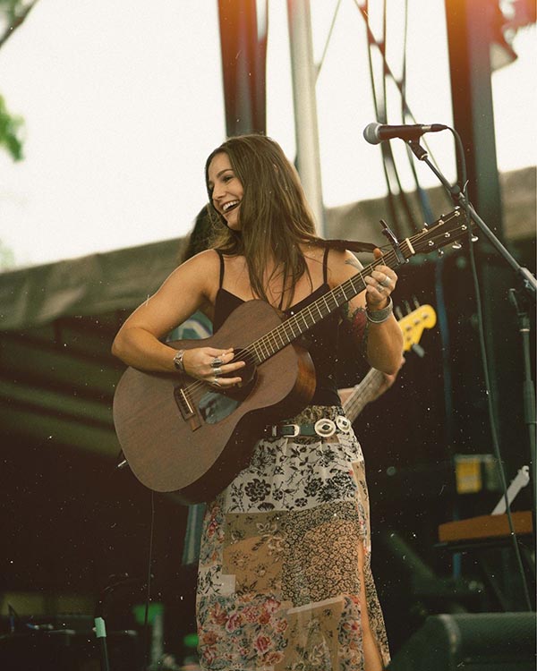 Kat Hasty on stage